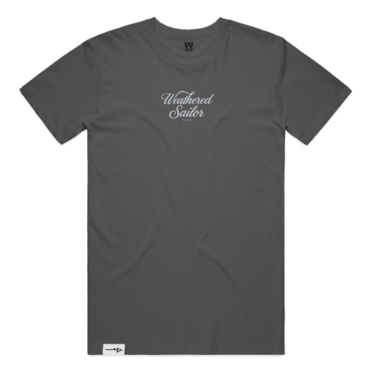 Edge Script Tee, transparent background