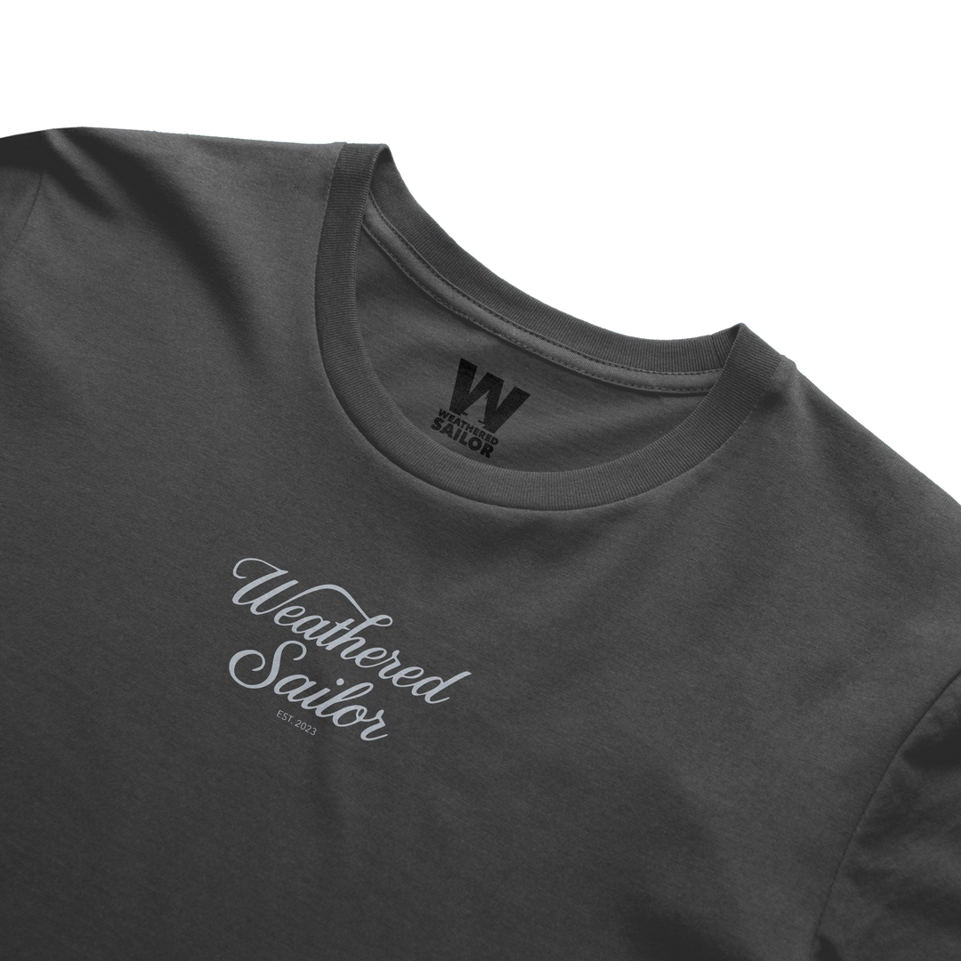 Edge Script Tee, transparent background