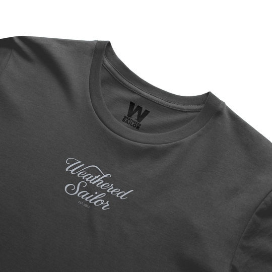 Edge Script Tee, transparent background