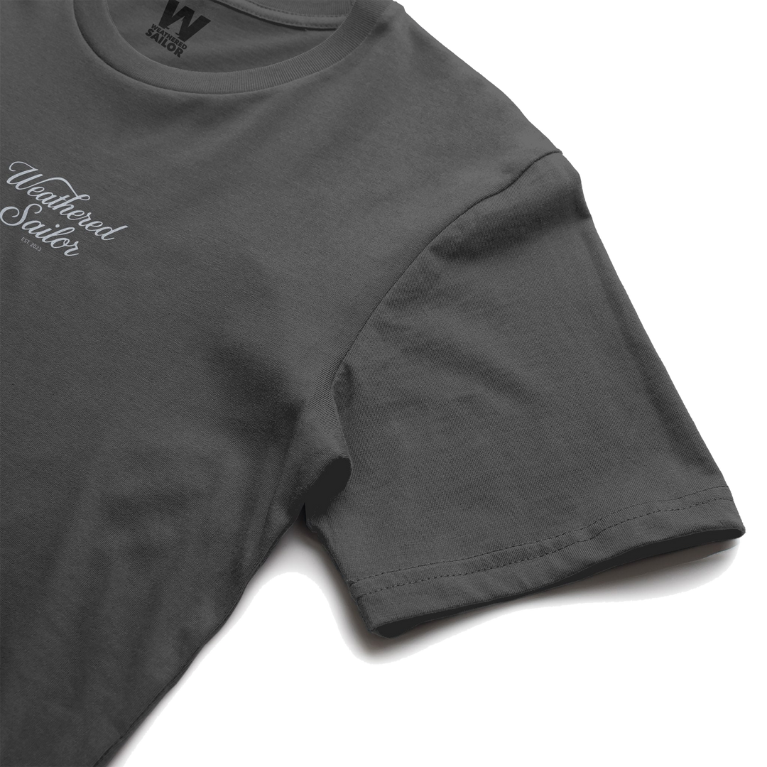 Edge Script Tee, transparent background
