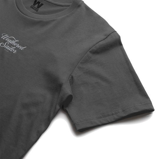 Edge Script Tee, transparent background
