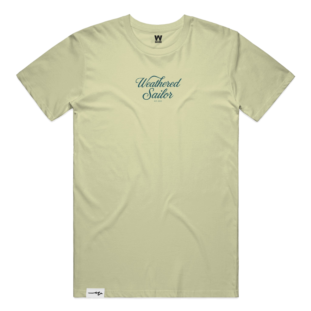 Grounded Script Tee, transparent background