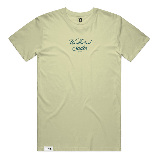 Grounded Script Tee, transparent background