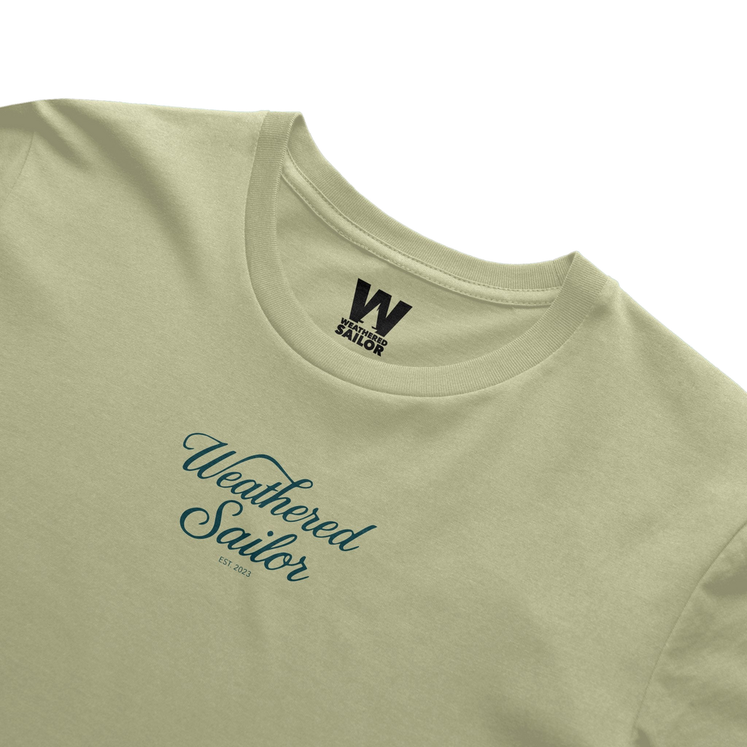 Grounded Script Tee, transparent background