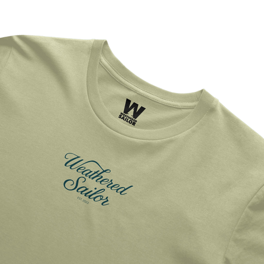 Grounded Script Tee, transparent background