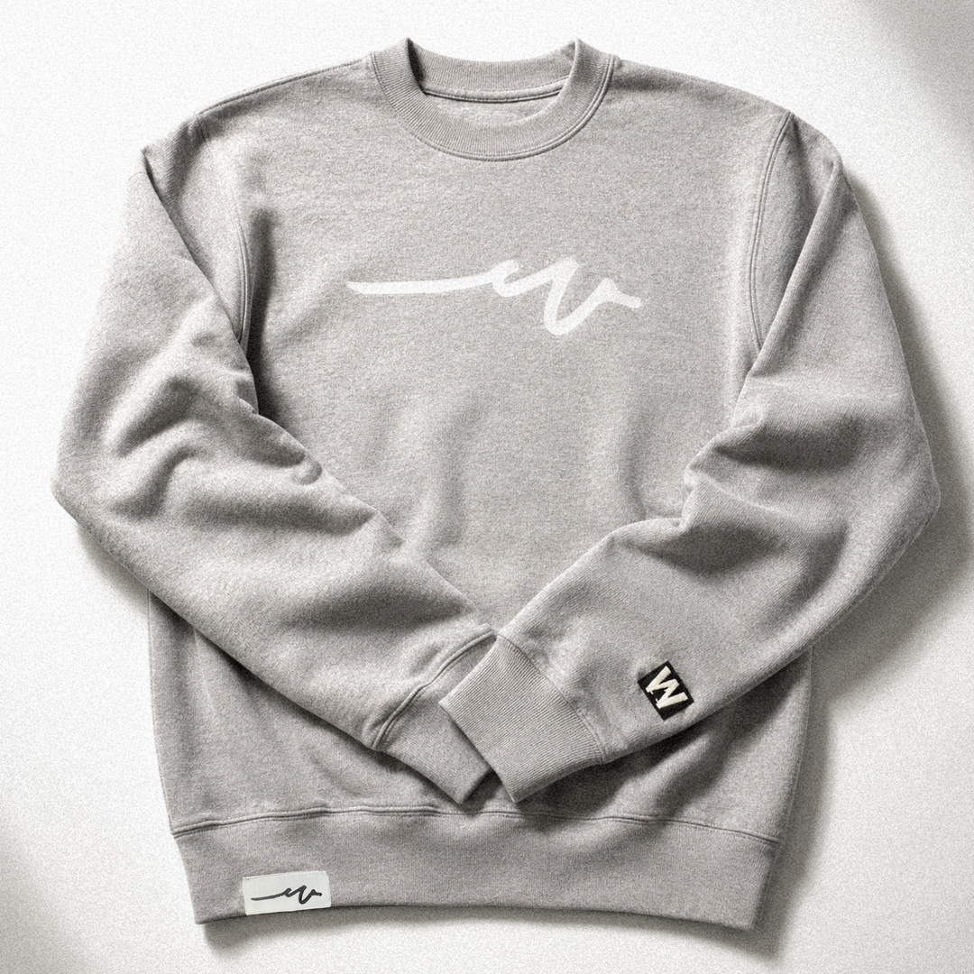 Sketchy Dub Midweight Crew - Heather Grey