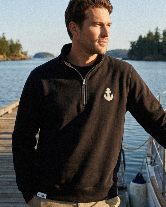 Heavy Anchor Organic French Terry Quarter Zip