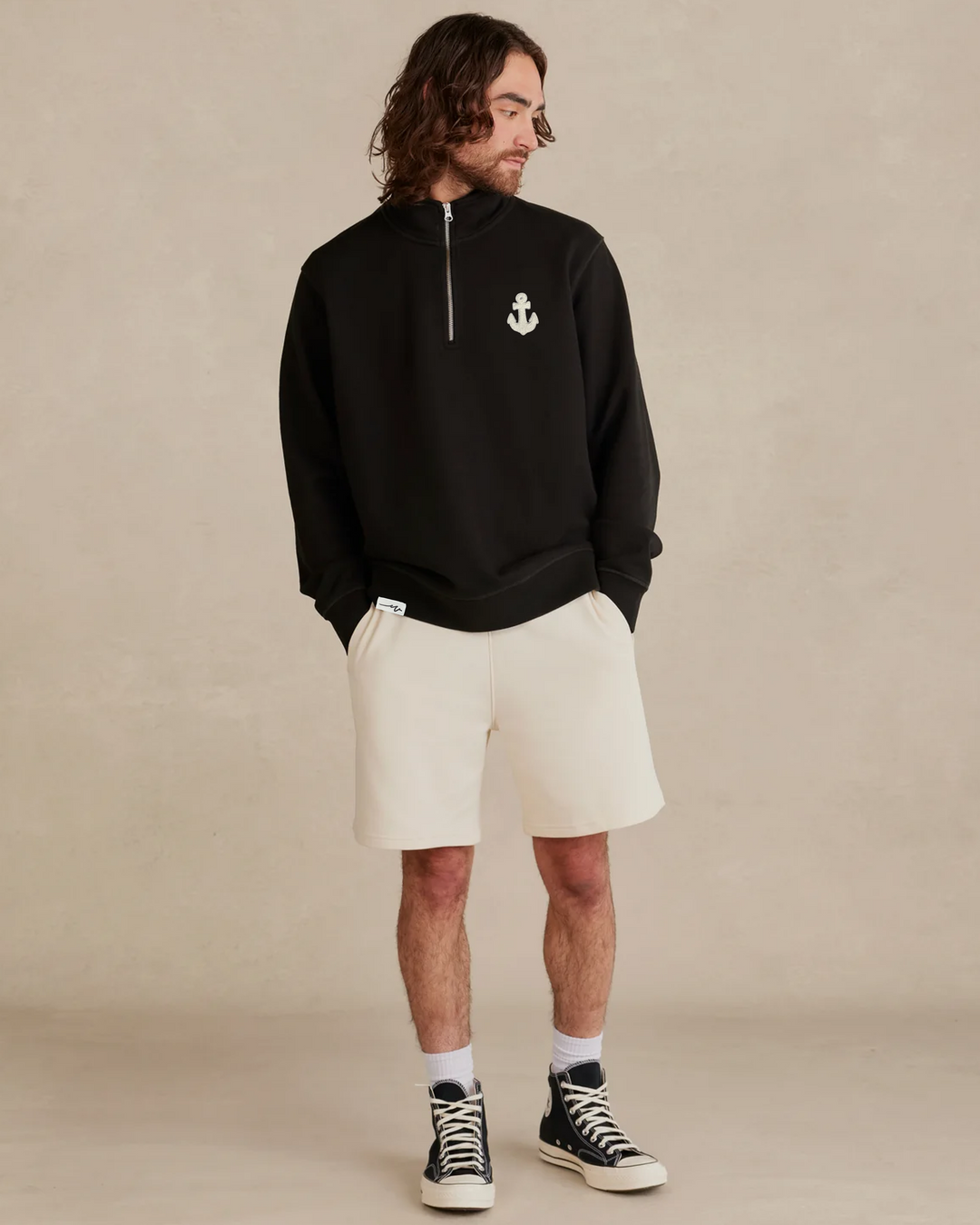 Heavy Anchor Organic French Terry Quarter Zip