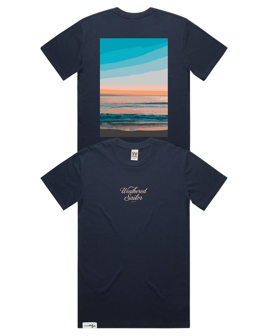 Horizon Script Tee, transparent background