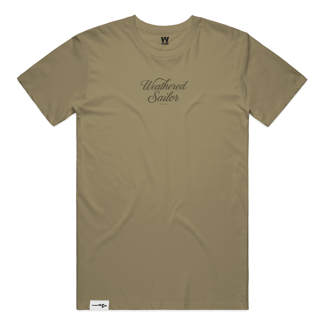 Hush Script Tee, transparent background