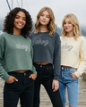 Ladies Ahoy Cropped Crew