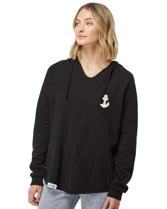 Chenille Anchor Lounger - Hoodie (transparent)