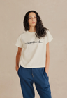 Heavyweight Sketchy Edge Cropped Lady Tee