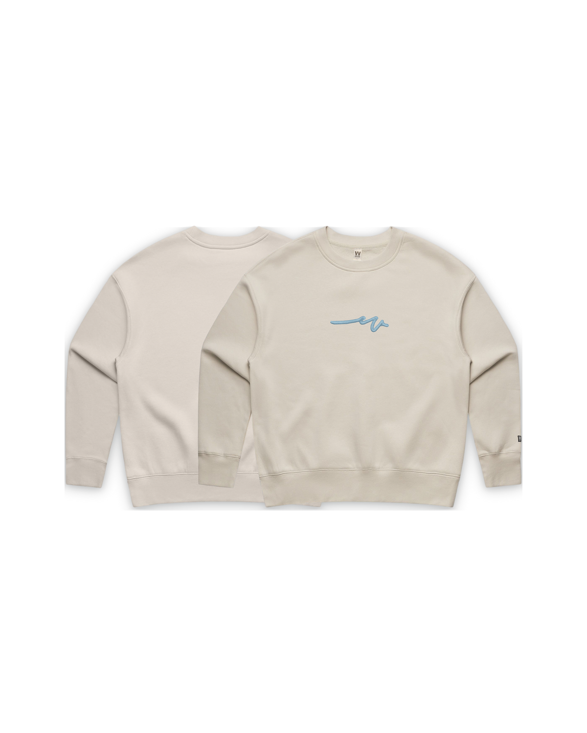 Puff Dub Cropped Crew — Bone