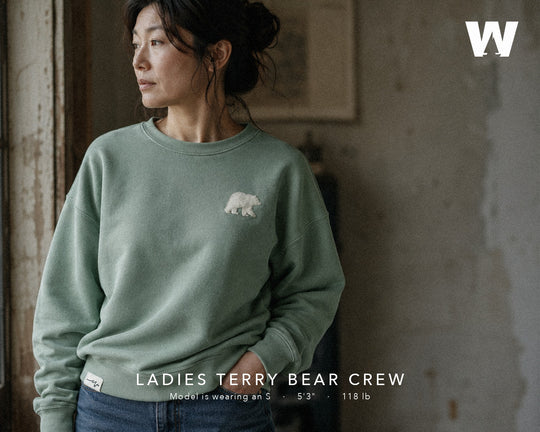 Ladies Terry Bear Crew