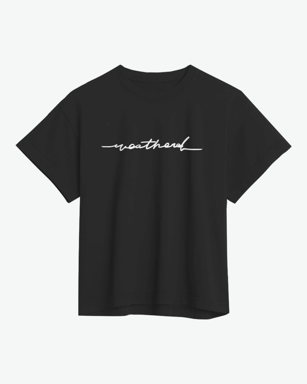 Heavyweight Sketchy Resilience Cropped Tee