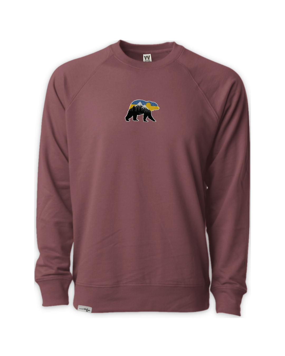 light-bear-at-the-mountains-crew-charcoal-heather — float
