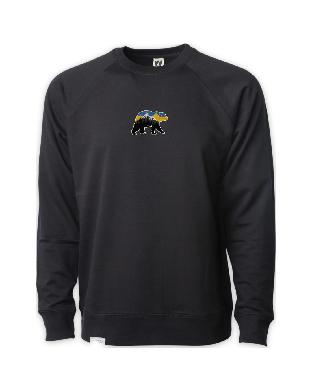 light-bear-at-the-mountains-crew-charcoal-heather — float