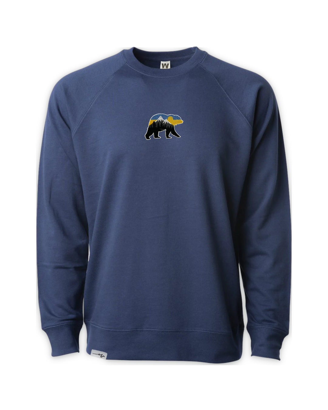 light-bear-at-the-mountains-crew-charcoal-heather — float