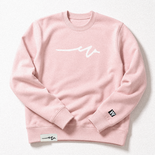 Sketchy Dub Midweight Crew - Light Pink