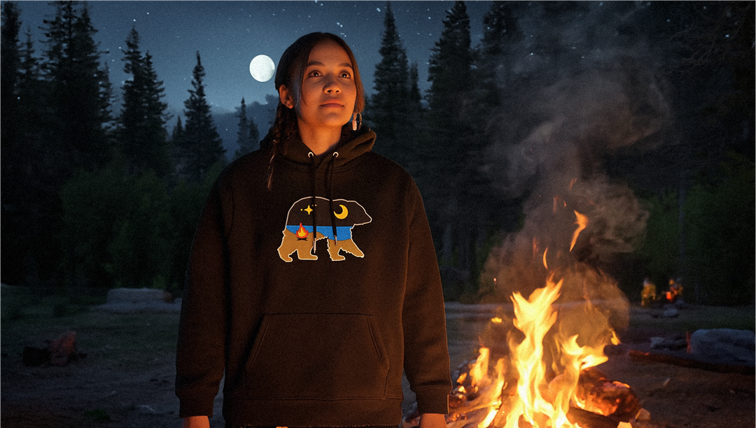 At The Fire Silky Hoodie