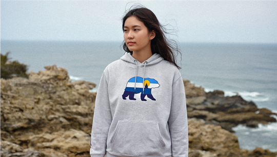 At The Sea Silky Hoodie