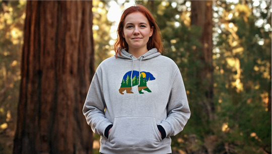 At The Woods Silky Hoodie
