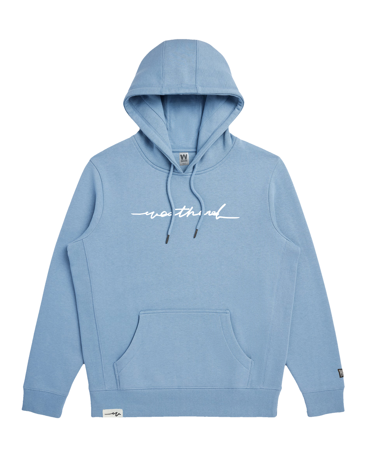 Sketchy Weathered Heavyweight Hoodie in Cloudy Blue