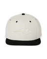 Sketchy W White Puff Flat Bill