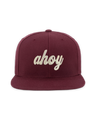 Ahoy White Puff Flat Bill