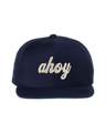 Ahoy White Puff Flat Bill