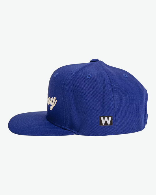 Ahoy White Puff Flat Bill