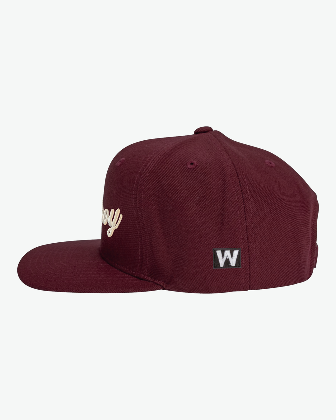 Ahoy White Puff Flat Bill