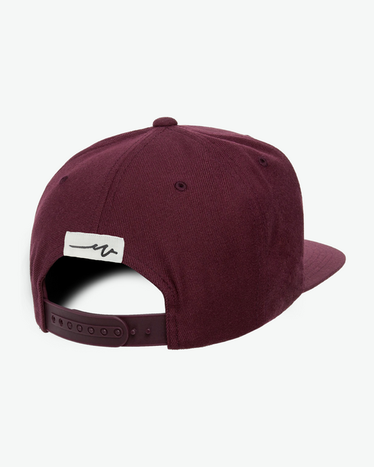 Ahoy White Puff Flat Bill