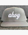 Ahoy White Puff Flat Bill
