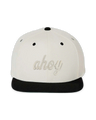 Ahoy White Puff Flat Bill