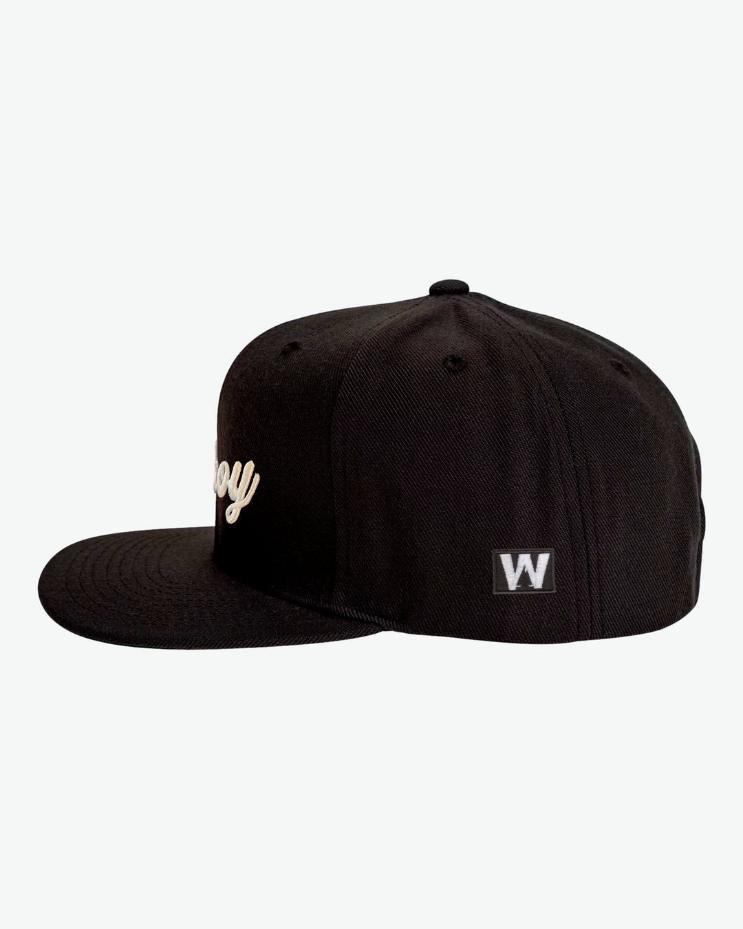 Ahoy White Puff Flat Bill