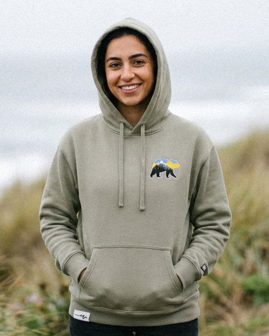 Bear With Me – At The Mountains Heavy Cropped Hood