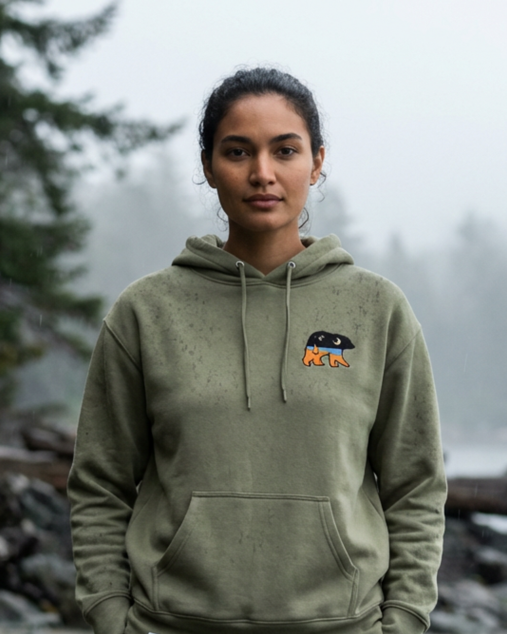 Bear With Me — At The Fire Heavy Cropped Hood