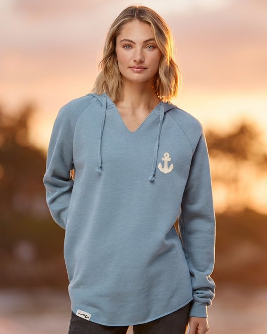Chenille Anchor Lounger - Hoodie