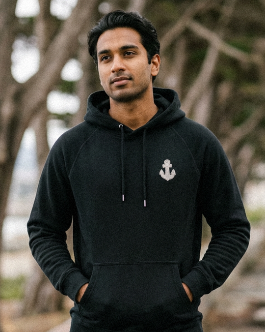 Chenille Mid Hoodie Anchor