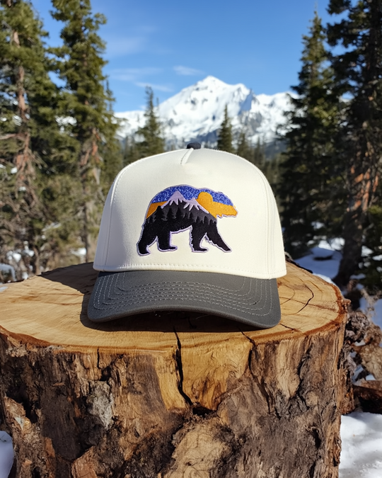 At The Mountains Two-Tone Curved Cap