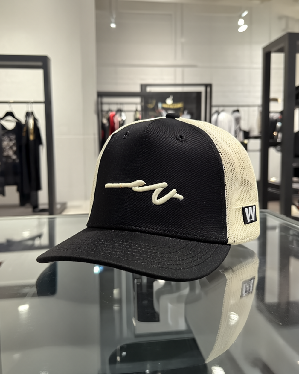 Sketchy Dub Trucker - Black / Ecru — Weathered Sailor