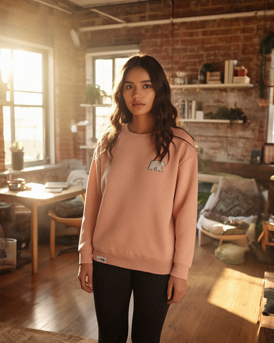 Ladies Terry Bear Crew