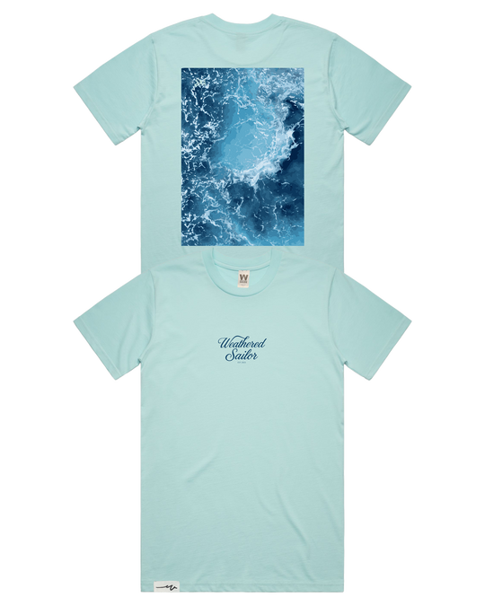 Pulse Script Tee, transparent background