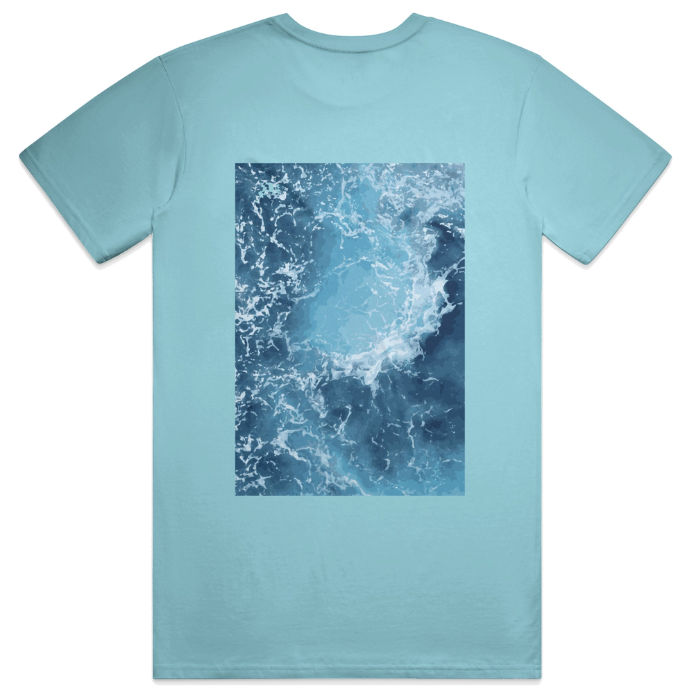 Pulse Script Tee, transparent background