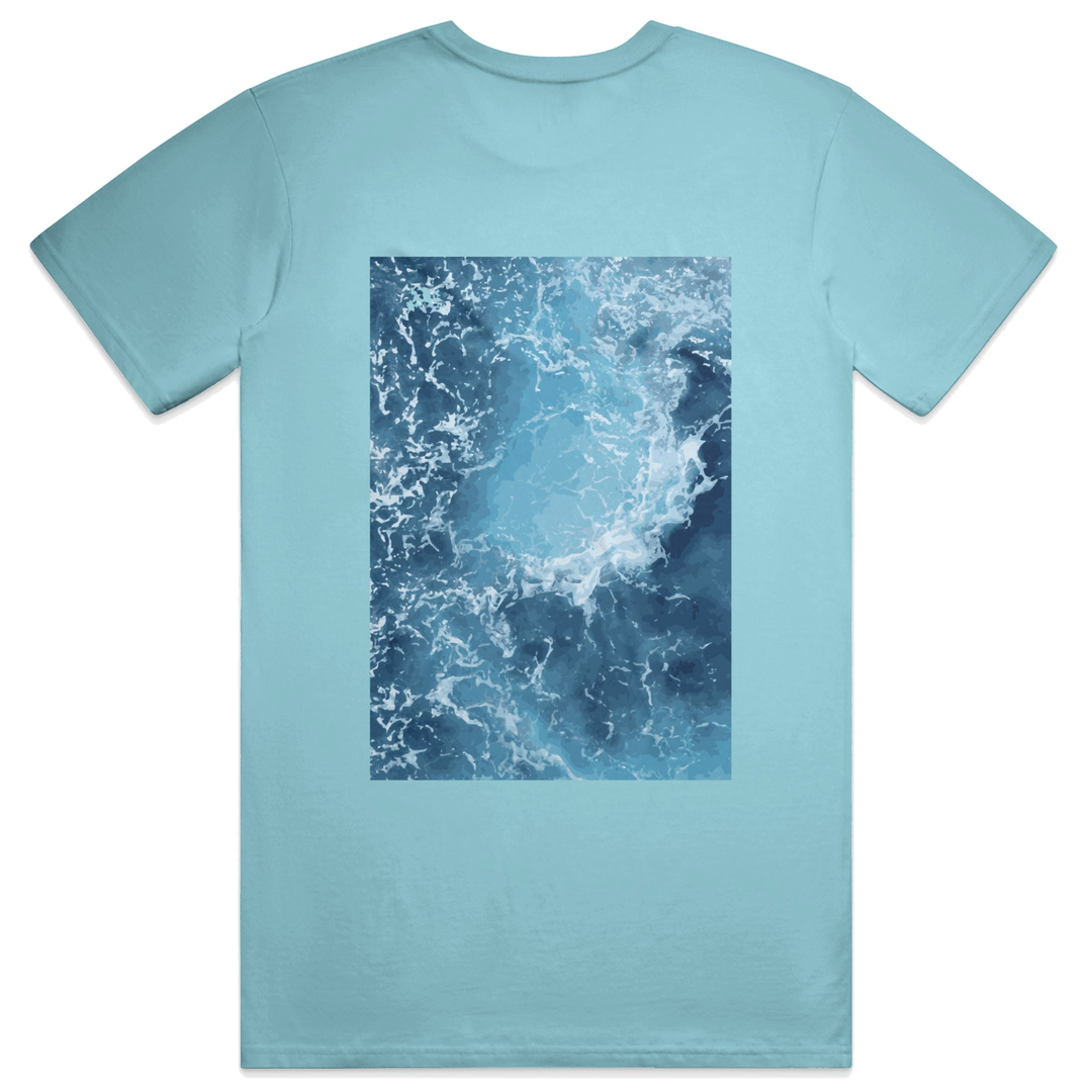 Pulse Script Tee, transparent background