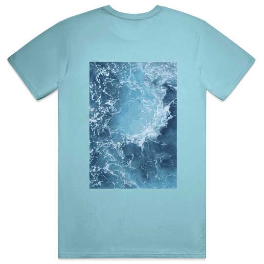 Pulse Script Tee, transparent background