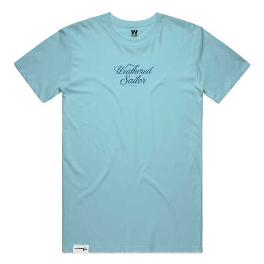 Pulse Script Tee, transparent background