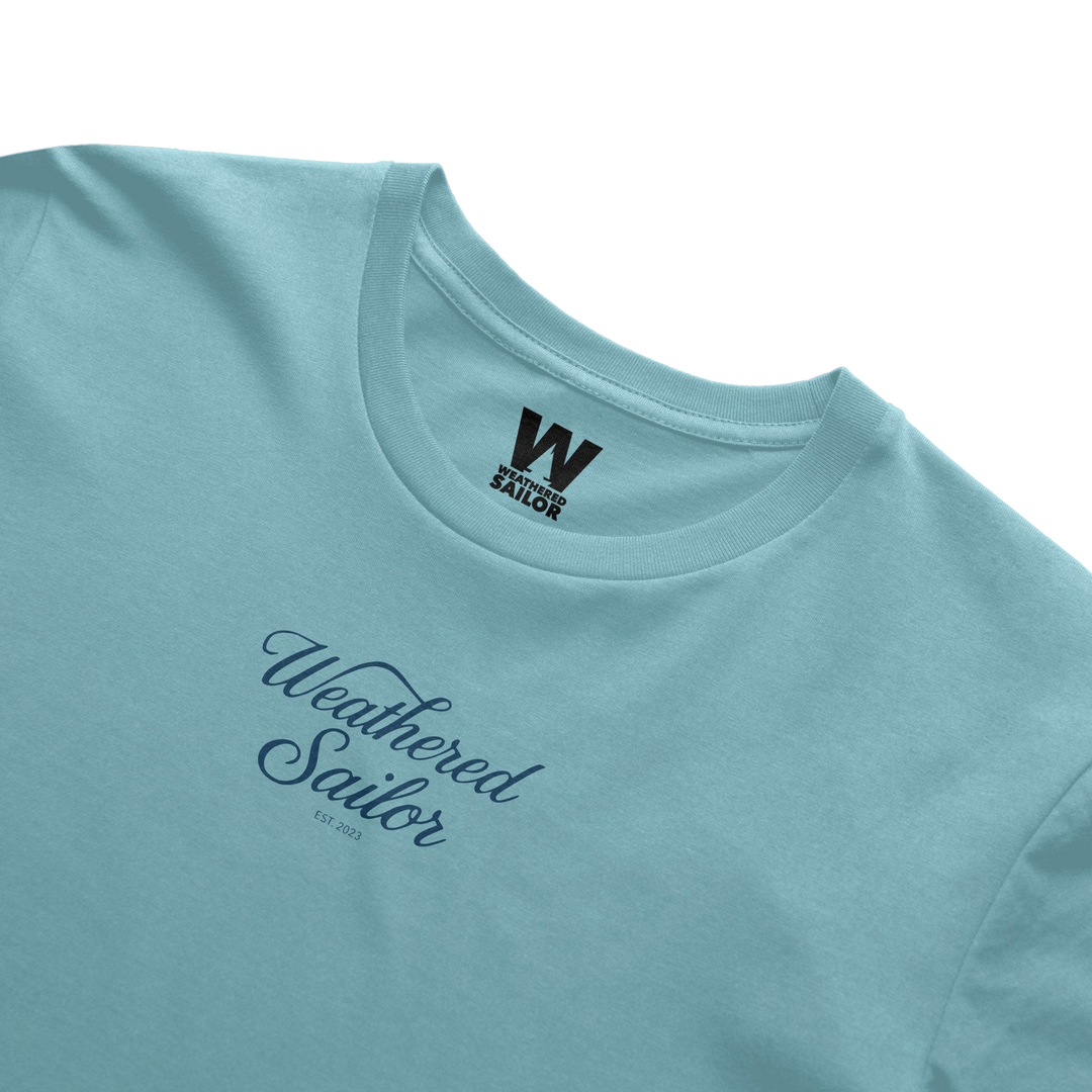 Pulse Script Tee, transparent background
